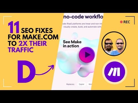 We Roasted Make.com: 11 SEO Fixes to 2X Their Traffic