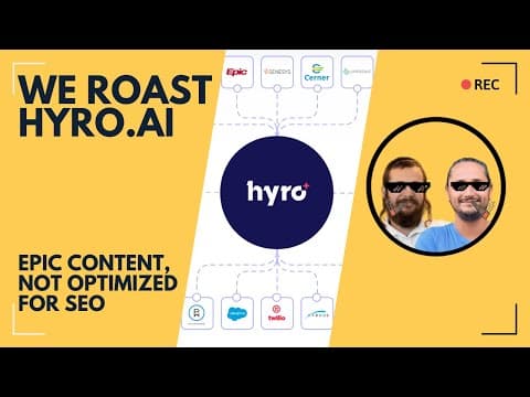 We Roasted Hyro.ai: Amazing Content, No SEO Strategy